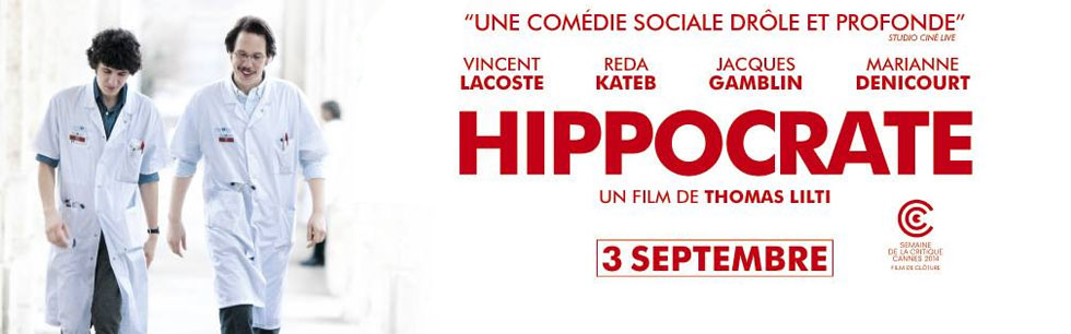 HIPPOCRATE - bannière visuel image du film Vincent Lacoste - Go with the Blog