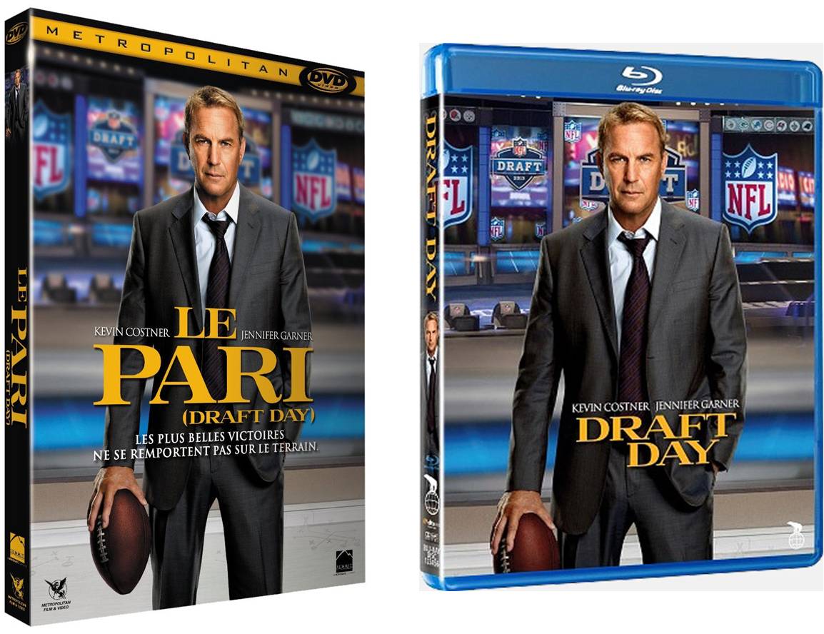 DRAFT DAY LE PARI - Visuel Blu-ray DVD film sortie vidéo Metropolitan Kevin Costner - Go with the Blog