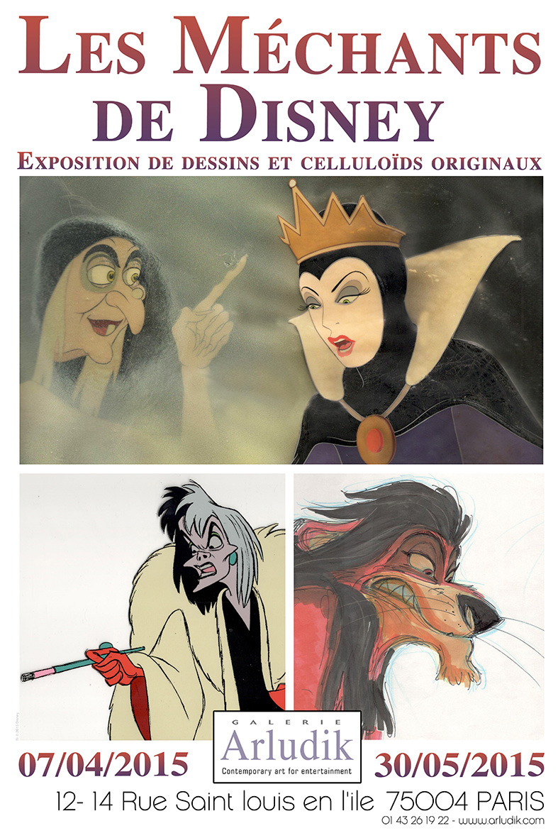 ARLUDIK Exposition Les Méchants Disney - Affiche de l'Exposition - copyright Go with the Blog