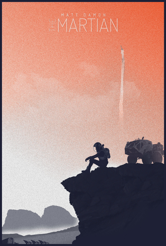 SEUL SUR MARS - The Martian Poster FanArt 9 - Go with the Blog