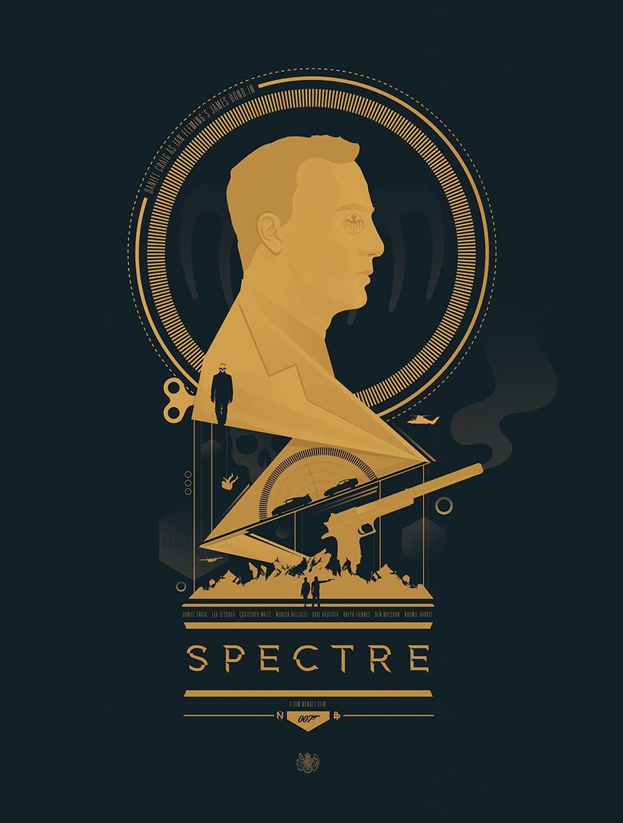 SPECTRE - 007 James Bond Daniel Craig Artwork FanArt Poster Posse Image 1 Matt Needle - Go with the Blog