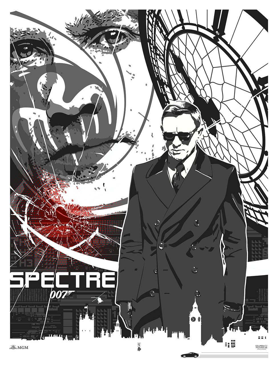 SPECTRE - 007 James Bond Daniel Craig Artwork FanArt Poster Posse Image 6 The Darkinker - Go with the Blog