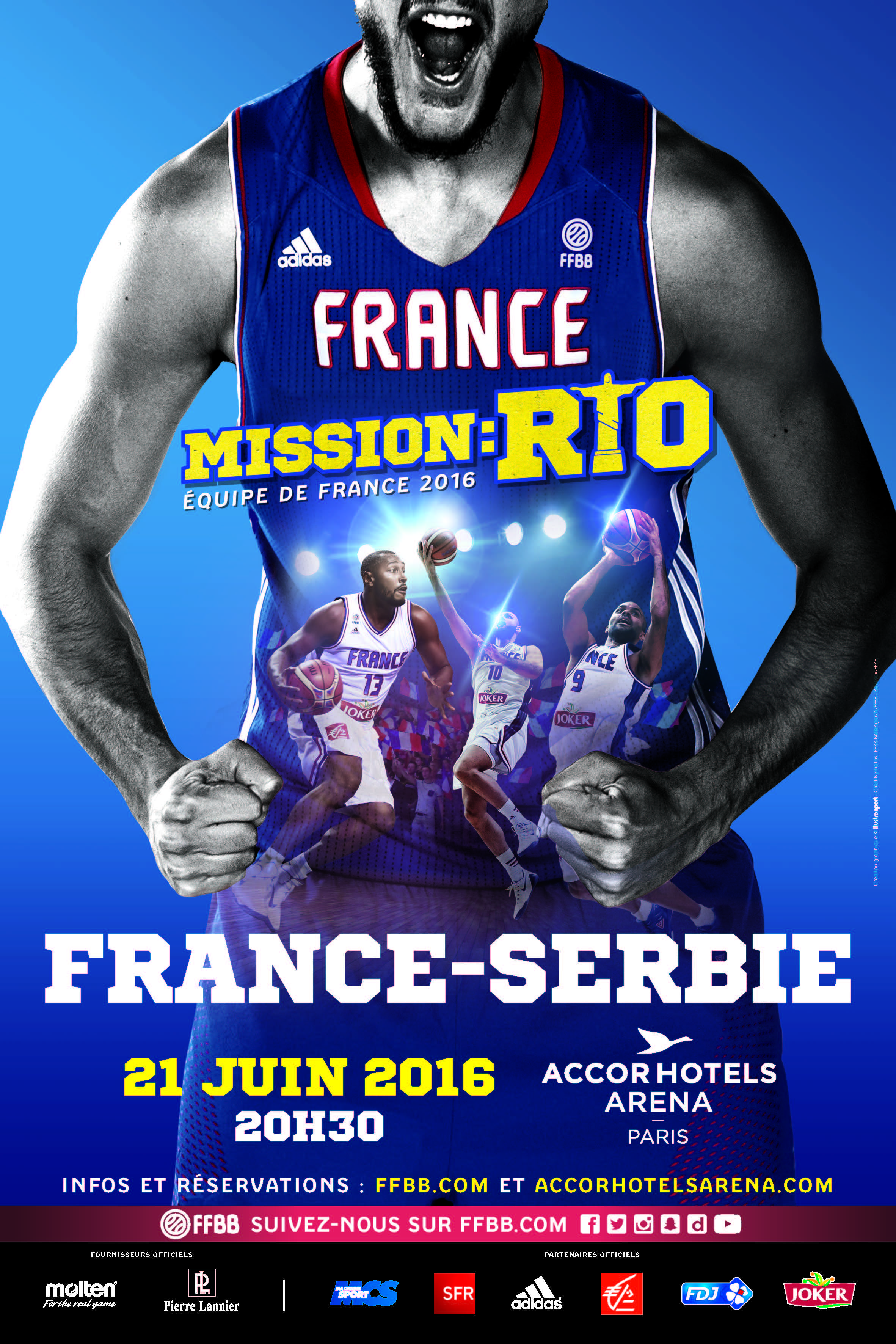 MISSION RIO - Équipe de France Basket Match France Serbie 21 juin 2016 ffbb - Go with the Blog