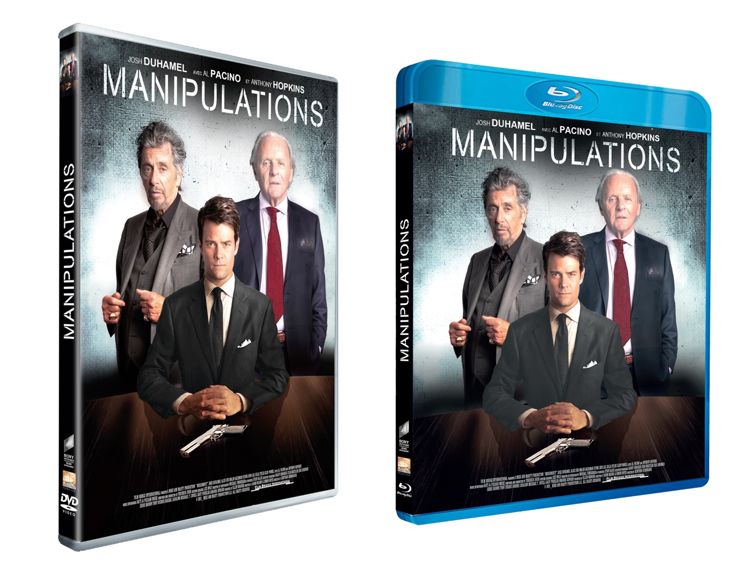 MANIPULATION(S) - Visuel combiné BLU RAY DVD France film Al Pacino Anthony Hopkins 2016 - Go with the Blog